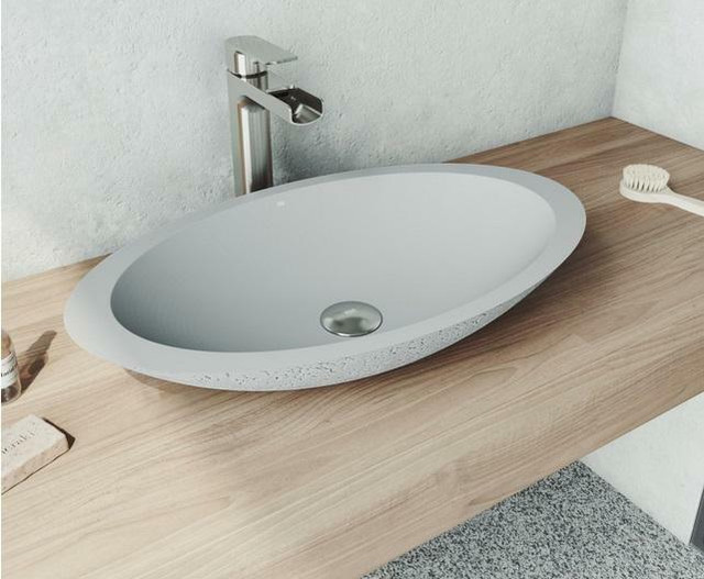 Cast Stone™ Vessel Bowl Bathroom Sink ( Oval 28 1/8 or Rectangular 18 ) ( Faucets extra but are Available ) in Plumbing, Sinks, Toilets & Showers - Image 2