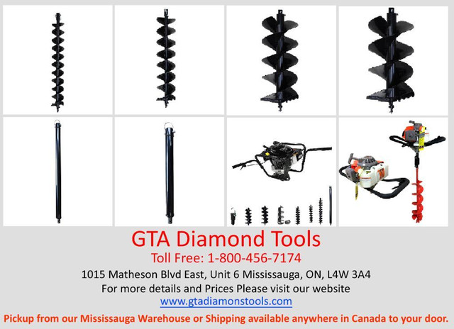 Thunderbay Earth Auger Powerhead, hole digger, KOHLER Engine, Extension, Ice Auger bit, adapter in Power Tools