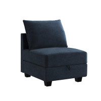 Ebern Designs Pashko 25.6" Wide Velvet Slipper Chair