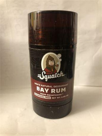 Dr. Squatch Natural Deodorant, Bay Rum, 2.65 oz