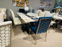 White Dining Table and 6 Chairs Available on Discount!!