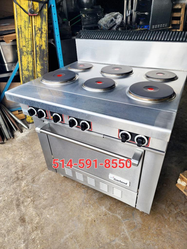 Garland Poele , Cuisinere , Electrique , Stove Range Electric 6 Burner Oven 36 in Industrial Kitchen Supplies - Image 2