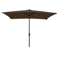 Arlmont & Co. Bonsal 10' Rectangular Market Sunbrella Umbrella