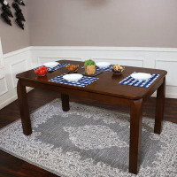 Red Barrel Studio Wylin 59'' Rubberwood Solid Wood Dining Table