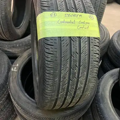 235 40 19 4 Continental ContiProContact Used A/S Tires With 80% Tread Left