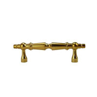 D. Lawless Hardware 3" Ornate Turned Pull Solid Brass