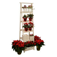 August Grove Highlandville Ladder Bookcase