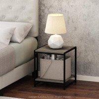 17 Stories Camnus Modern End Table - Stylish 2-Tier Design, Sturdy Metal Frame