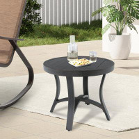 Winston Porter Reigle Round 24'' Outdoor Side Table
