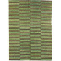 Landry & Arcari Rugs and Carpeting One-of-a-Kind 6'9" x 8'3" Area Rug in Green/Brown