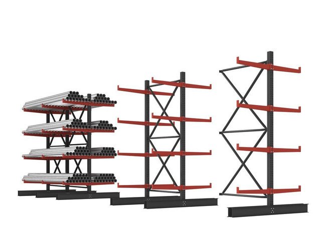 NEW SINGLE SIDED 12 FT 5 LAYER CANTILEVER RACK RACKING SBL1200DBL in Industrial Shelving & Racking in Manitoba