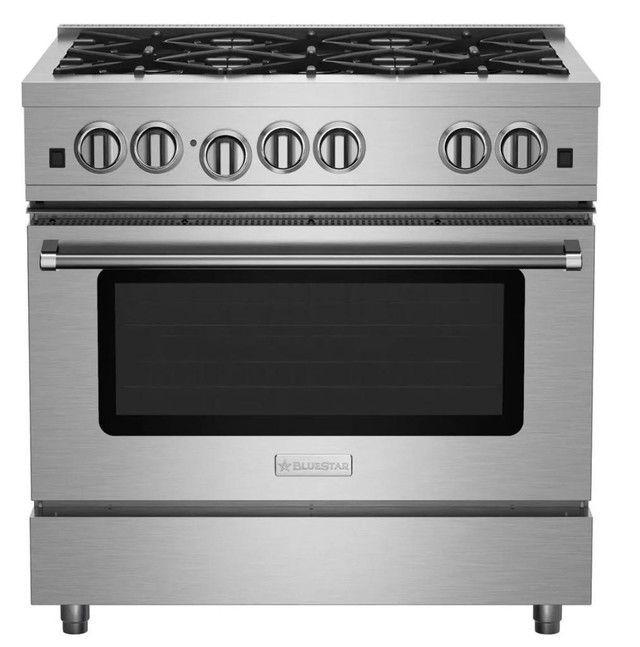 BlueStar RCS366BV2 36 Inch All Gas Range 5.0 cu. ft. Extra-Large Convection Oven, 6 Open Burners- Cleanrace Sale in Stoves, Ovens & Ranges in Toronto (GTA)