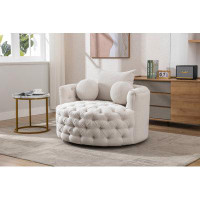 House of Hampton Modern Swivel Accent Chair For Living Room