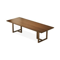 Fortuna Femme 94.49" Brown Rectangular Solid Wood desks