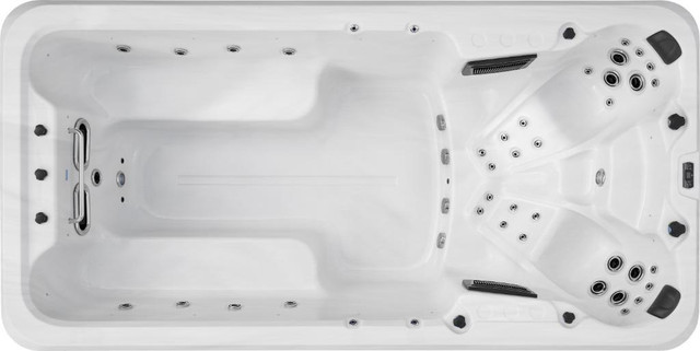 Brand New 15 footer Swim Spa Combo - Party 10 person hot tub + Spa pool combo . in Hot Tubs & Pools in British Columbia - Image 2