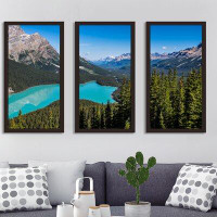 Picture Perfect International Banff 2 - 3 Piece Picture Frame Photograph Print Set on Acrylic