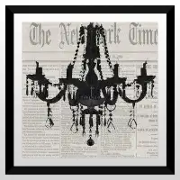 Made in Canada - Picture Perfect International 'Chandelier 1' Framed Graphic Art Print