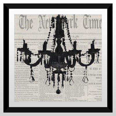 Made in Canada - Picture Perfect International 'Chandelier 1' Framed Graphic Art Print in Indoor Lighting & Fans