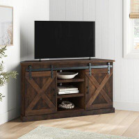 Laurel Foundry Modern Farmhouse Hungerford 66" No Assembly Required Corner TV Stand, Fits TVs up to 75"