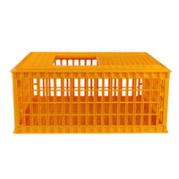 Plastic Poultry Chicken Transport Coop Crate Cage 170599