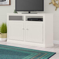 Red Barrel Studio Aowyn Solid Wood Corner TV Stand for TVs up to 65"