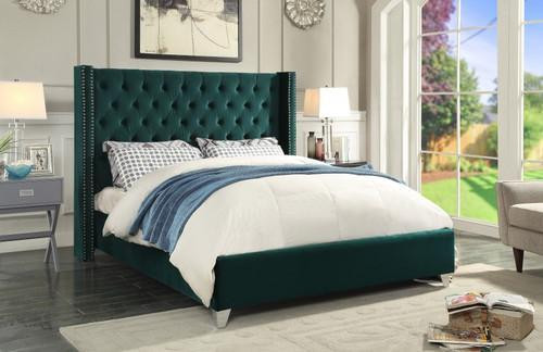 Grey Velvet Platform Bed Sale !! in Beds & Mattresses in Ontario - Image 3