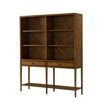 Theodore Alexander NOVA 79'' H x 65'' W Wood Standard Bookcase