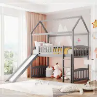 Harper Orchard Twin Loft Bed With Slide
