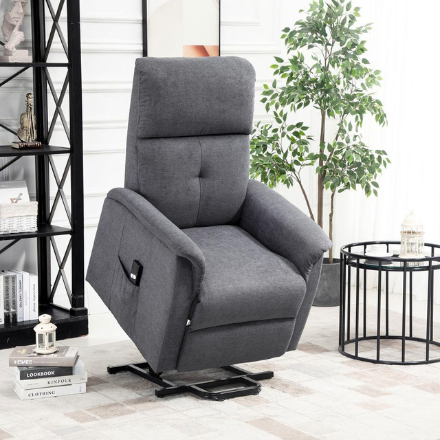Power Lift Chair 29.5"x34.75x42.5" Gray in Chairs & Recliners