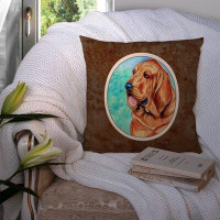 Winston Porter Siyana Bloodhound 14" Throw Pillow