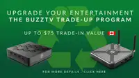 Upgrade and Save with BuzzTV Trade-Up Program – Get Up to $75 Off! Trade-In, Step Up, Stream On.New Android IP 4K TV box