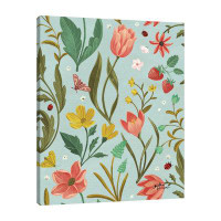 Jaxson Rea "Spring Botanical Pattern IC" Gallery Wrapped Canvas By Janelle Penner