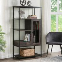 17 Stories Home Office Bookcase And Bookshelf 5 Tier
