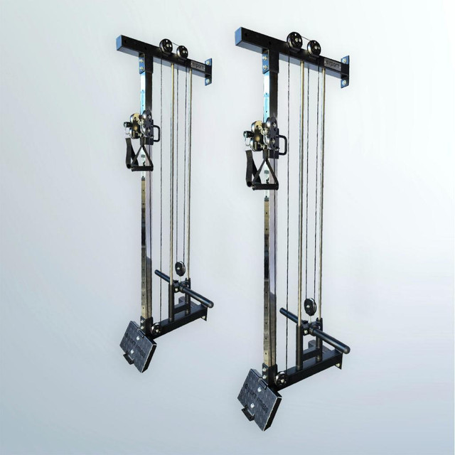 FREE SHIPPING CODE IS eSPORT NEW WALL-MOUNTED DUAL PULLY SYSTEM WITH LOW ROW KF1000P2 in Exercise Equipment