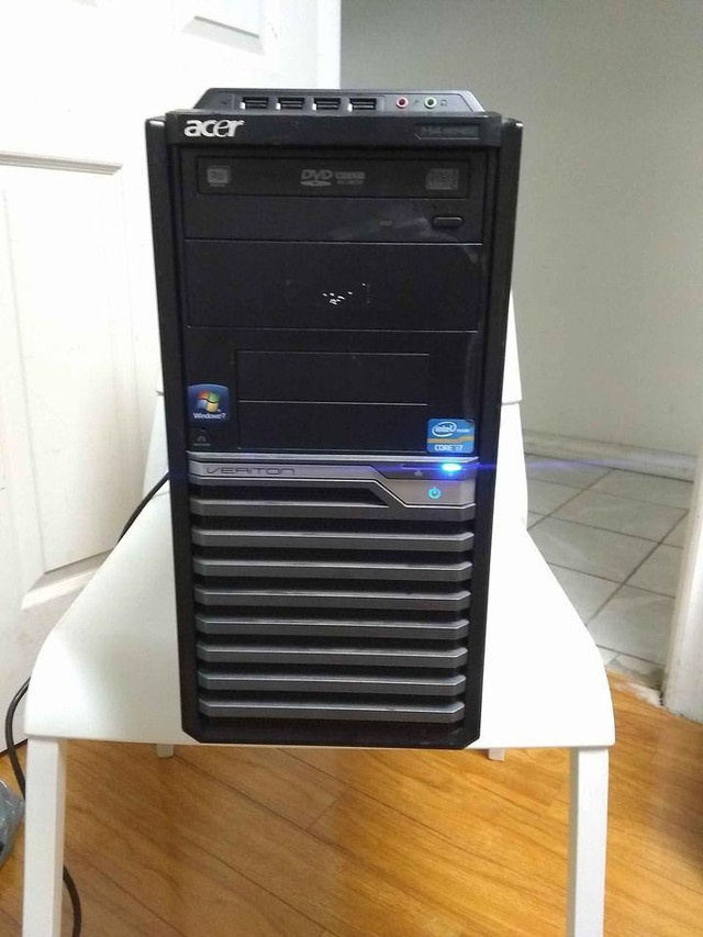 16 gig Ram Acer intel i7 Quad Core with WiFi 1000 GB HDD Storage Gaming computer with free monitor intel HD 2K Graphics in Desktop Computers in Toronto (GTA)