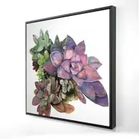Begin Edition International Inc. Succulent plant - 36"x36" Framed canvas