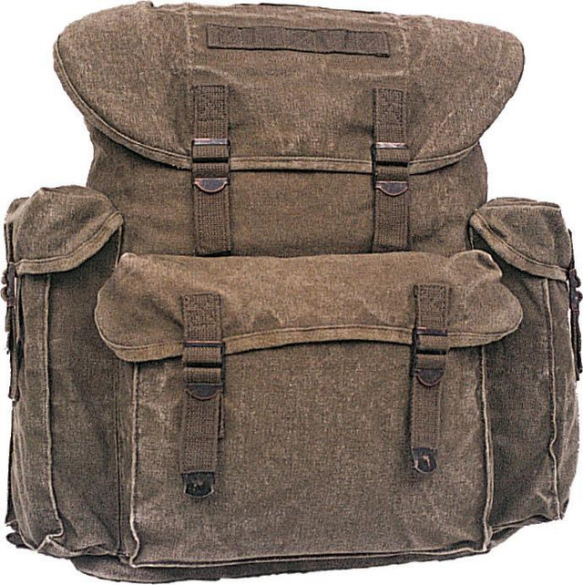 Large European-Style Canvas Rucksacks in Fishing, Camping & Outdoors