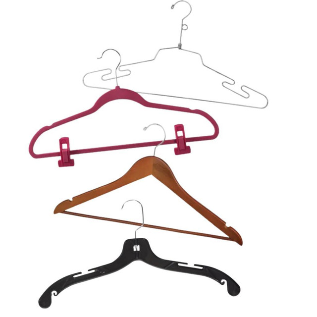 17” HEAVY DUTY/PLASTIC - TOP DRESS/SHIRT HANGERS, CLEAR/BLACK - 100 PCS IN A BOX REG $99.95/SALE $80 in Other in Newfoundland - Image 3