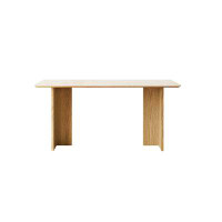 Hokku Designs Sintered stone dining table rectangular ash wood