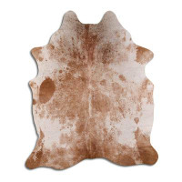 Foundry Select PRINTED HAIR ON Cowhide RUG PRINTED SALT AND PEPPER BROWN 2 - 3 M GRADE A