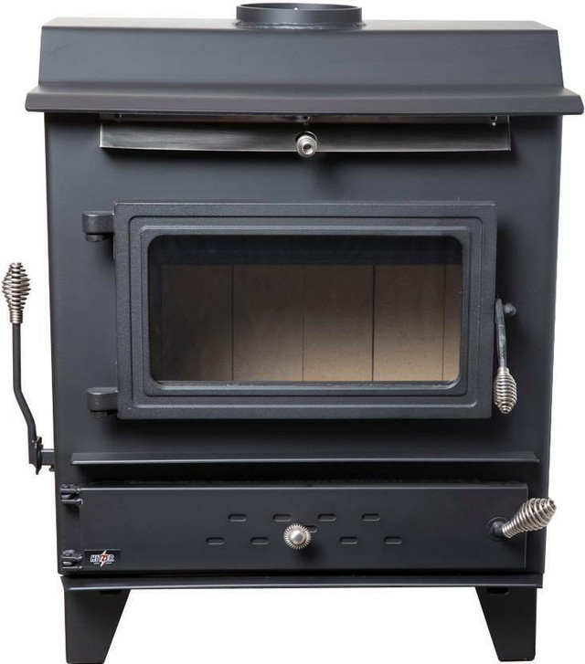 Hitzer 354 Coal Burning (Multiple Alternative Fuel) Free Standing Heater (Radiant/Blower Option) Operates wo Electricity in Fireplace & Firewood