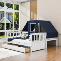Harper Orchard Lampman Twin over Twin 2 Drawer Standard Bunk Bed by Harper Orchard