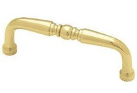 D. Lawless Hardware 3" Turned Design Wire Pull Solid Brass