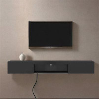 Brayden Studio Wall Mounted Floating 65" Tv Stand With Led