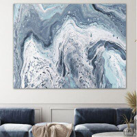Made in Canada - Clicart 'Calm Sea Abstract' By Julie Derice - Wrapped Canvas Print