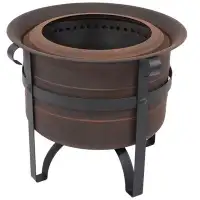 Arlmont & Co. 20.5'' H x 23'' W Steel Wood Burning Outdoor Fire Pit