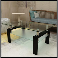Wrought Studio Rectangle Coffee Table, Modern Side Centre Tables for Living Room, Living Room Furniture