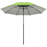 Arlmont & Co. Arlmont & Co. 6.6Ft Arced Beach Umbrella Angle Adjustable Patio Umbrella W/ Steel Frame, Carry Bag, UV30+