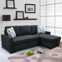 Latitude Run® Elwell Reversible Sleeper Sectional Sofa