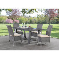 Wildon Home® Arza Rectangular 4 - Person 72" Long Dining Set with Cushions
